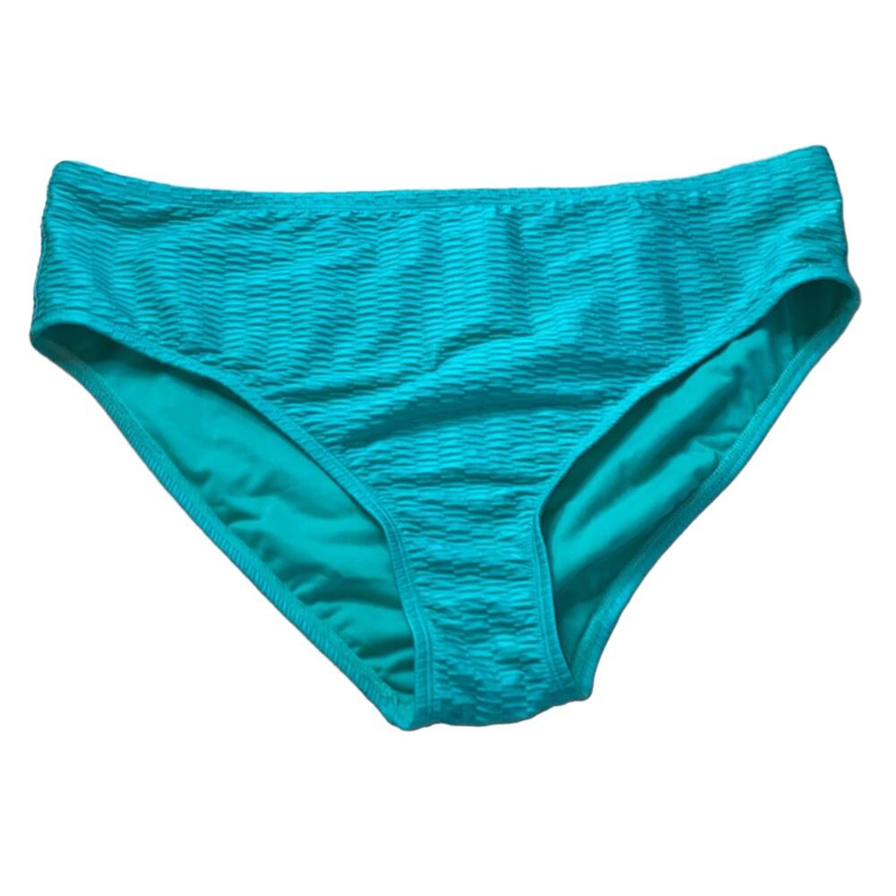 NWT Stoney Clover Lane x Target 1X Teal Mid-Rise Cheeky‎ Bikini Bottom Textured